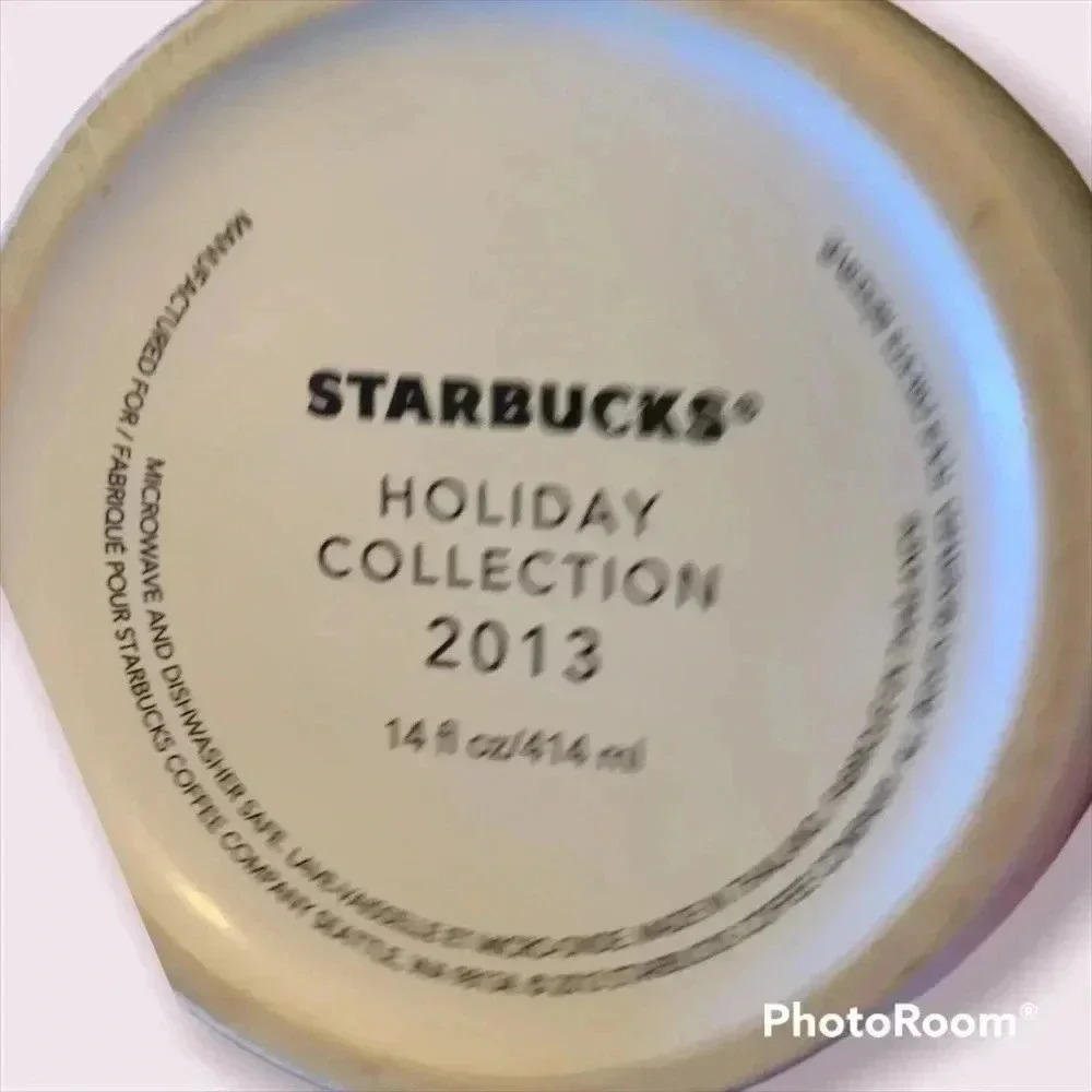 2013 Holiday Collection Starbucks Hot Coffee/Hot Tea 14 FL OZ Cup - Picture 3 of 6